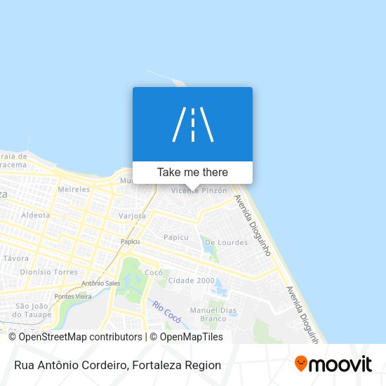 Rua Antônio Cordeiro map