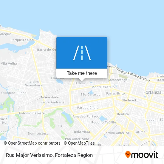 Rua Major Veríssimo map