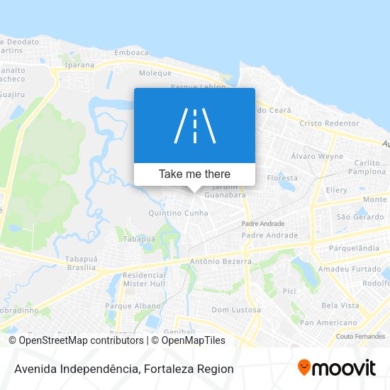 Avenida Independência map
