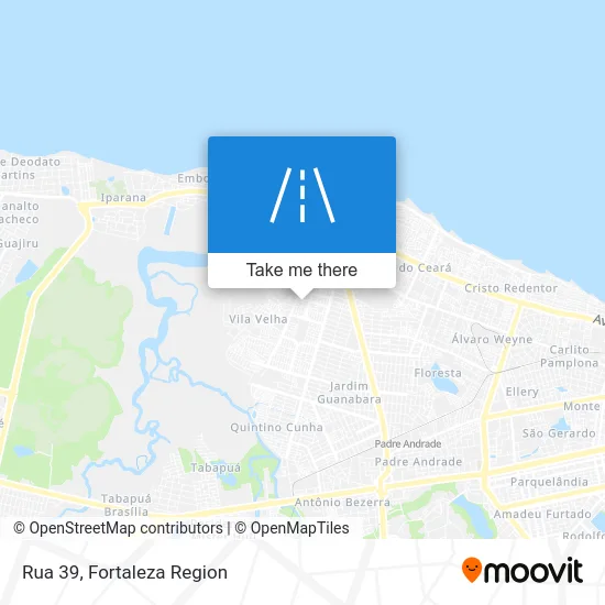 Rua 39 map