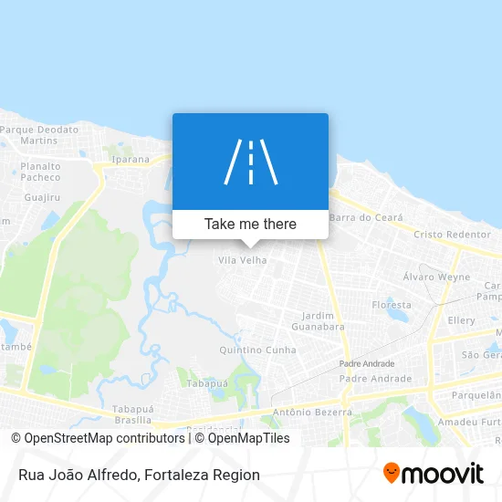 Rua João Alfredo map