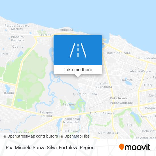 Mapa Rua Micaele Souza Silva