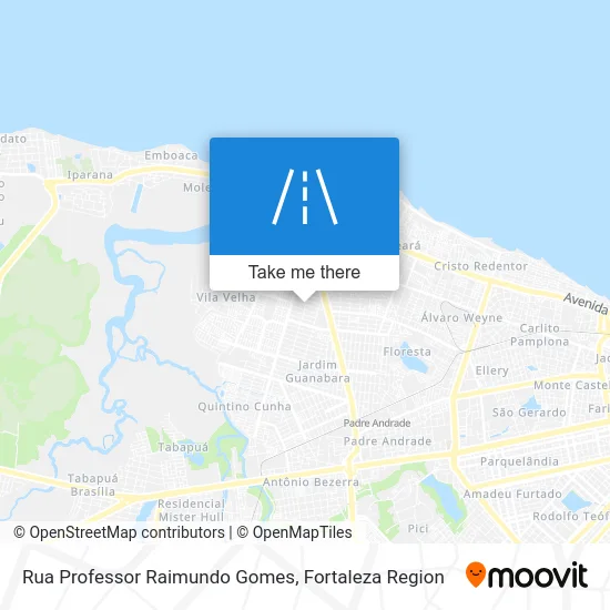 Rua Professor Raimundo Gomes map