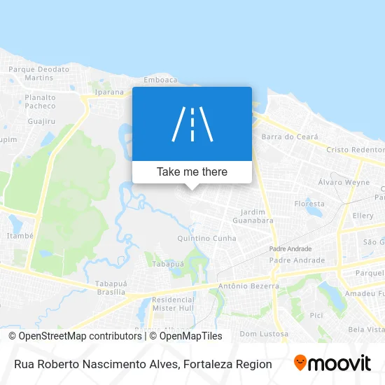 Rua Roberto Nascimento Alves map