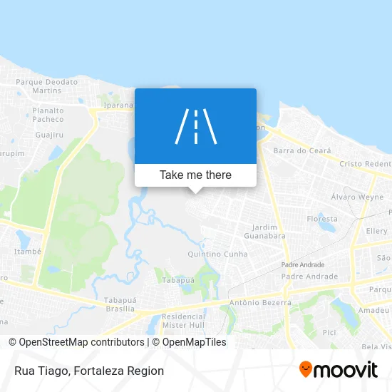 Rua Tiago map