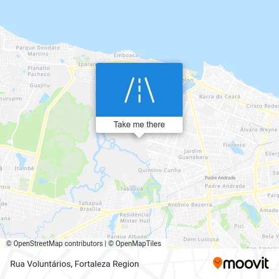 Rua Voluntários map