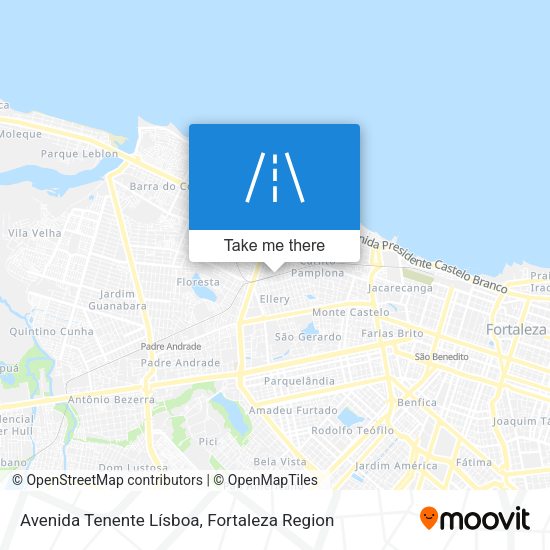 Avenida Tenente Lísboa map