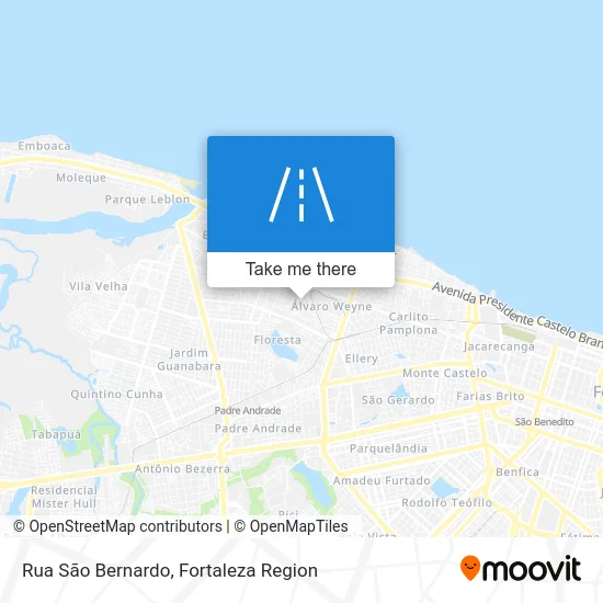 Rua São Bernardo map