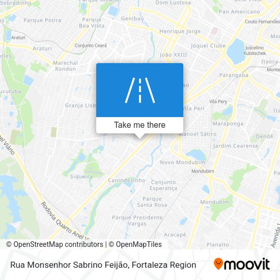 Rua Monsenhor Sabrino Feijão map