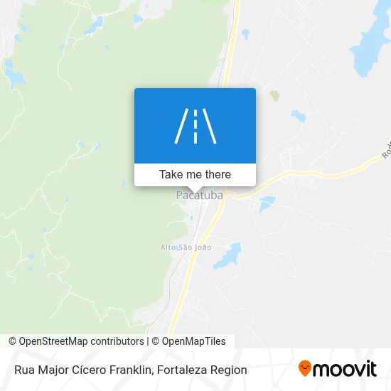 Rua Major Cícero Franklin map