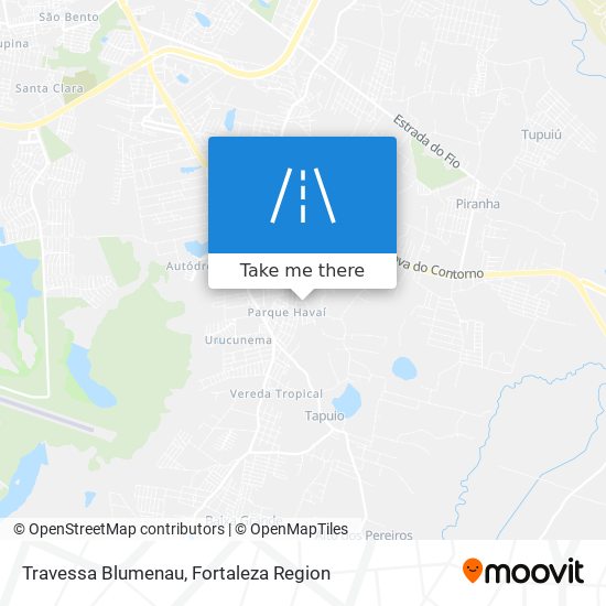 Mapa Travessa Blumenau