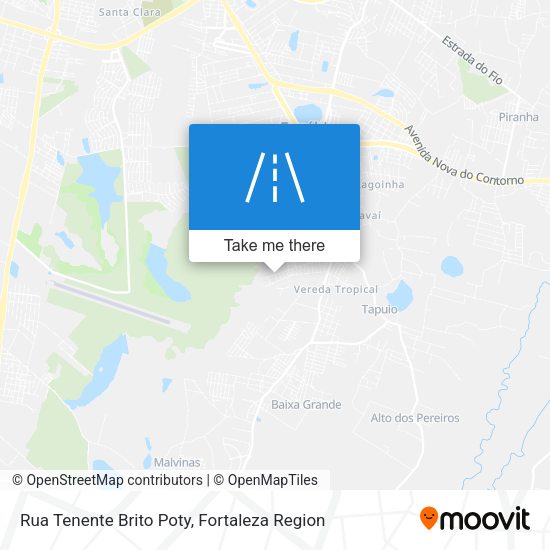 Rua Tenente Brito Poty map