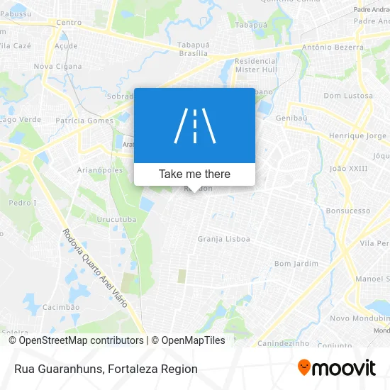Rua Guaranhuns map