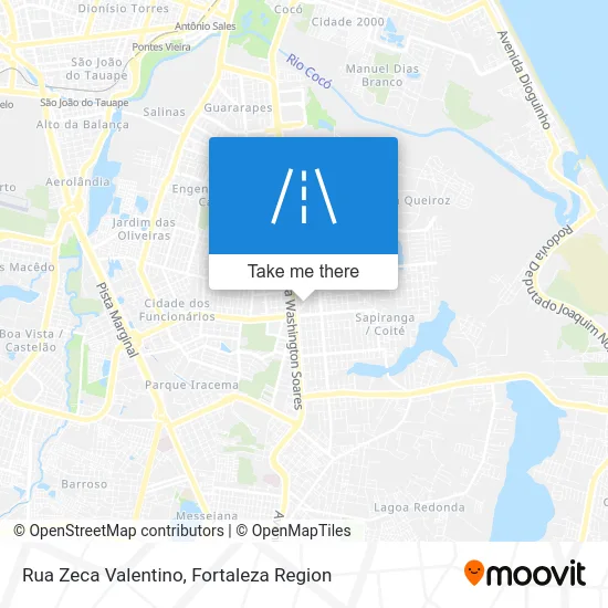 Rua Zeca Valentino map