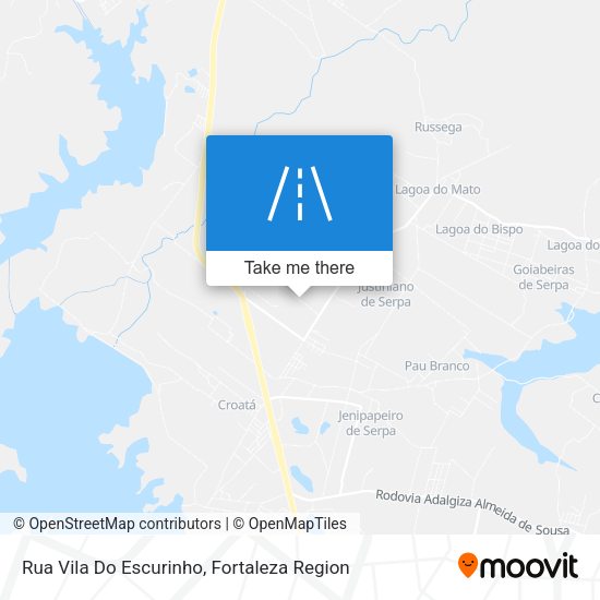 Rua Vila Do Escurinho map