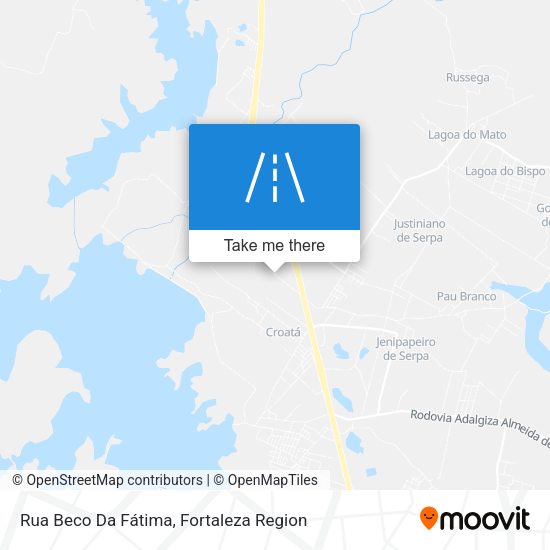 Rua Beco Da Fátima map