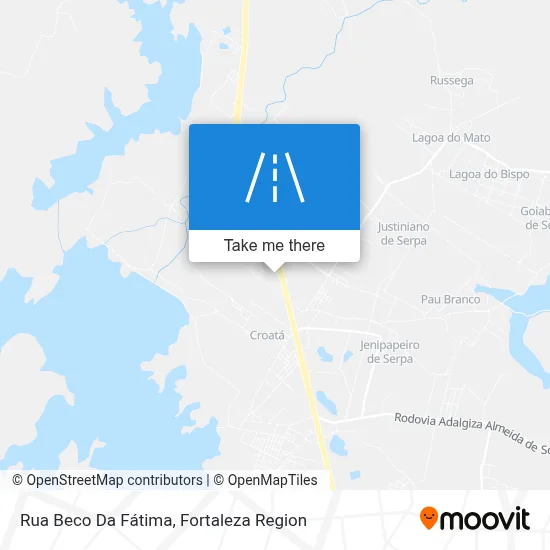 Rua Beco Da Fátima map