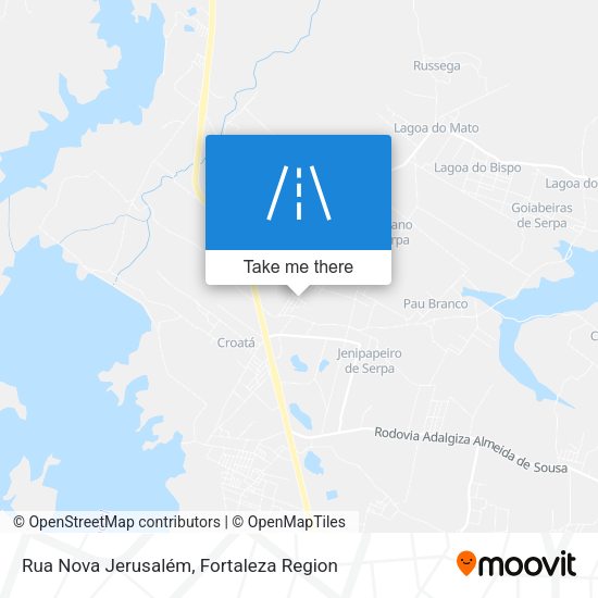 Rua Nova Jerusalém map