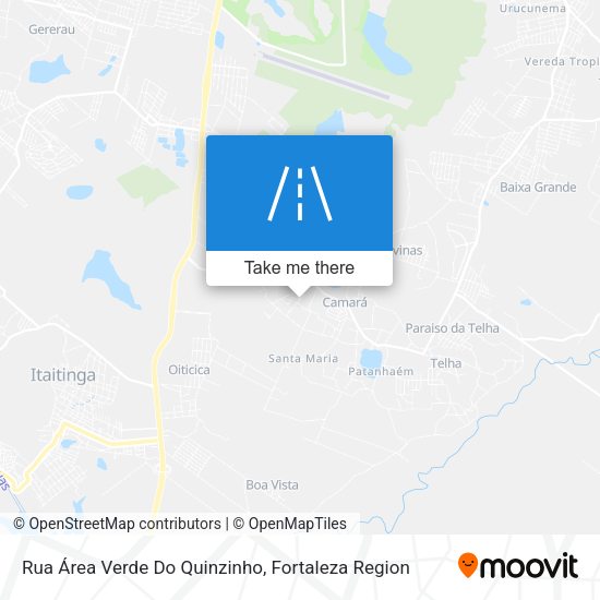 Rua Área Verde Do Quinzinho map