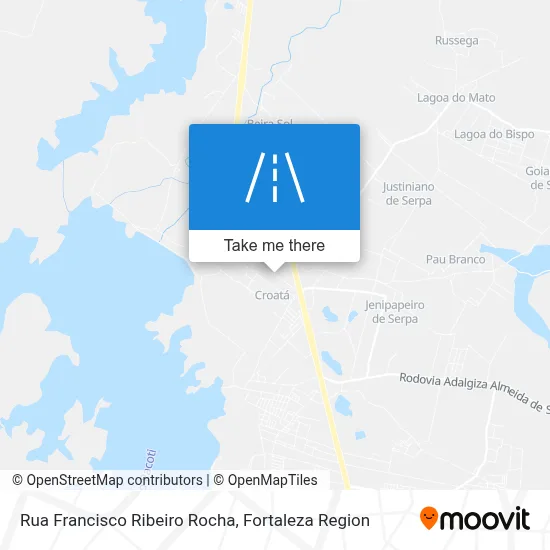 Rua Francisco Ribeiro Rocha map
