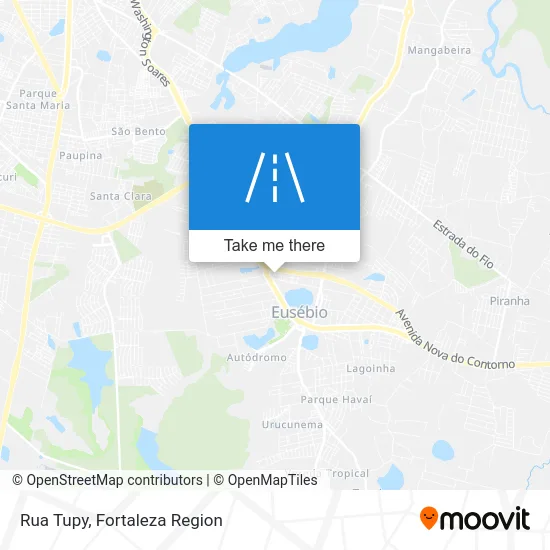 Rua Tupy map