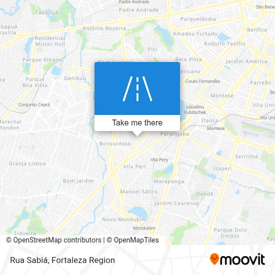 Rua Sabiá map
