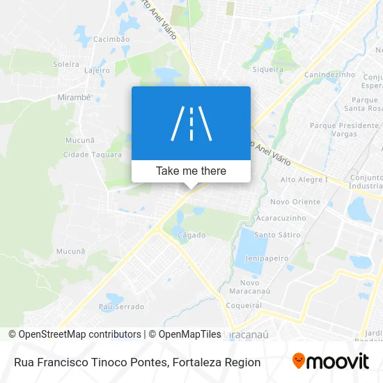 Rua Francisco Tinoco Pontes map
