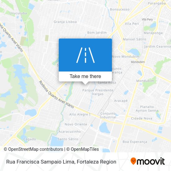 Rua Francisca Sampaio Lima map