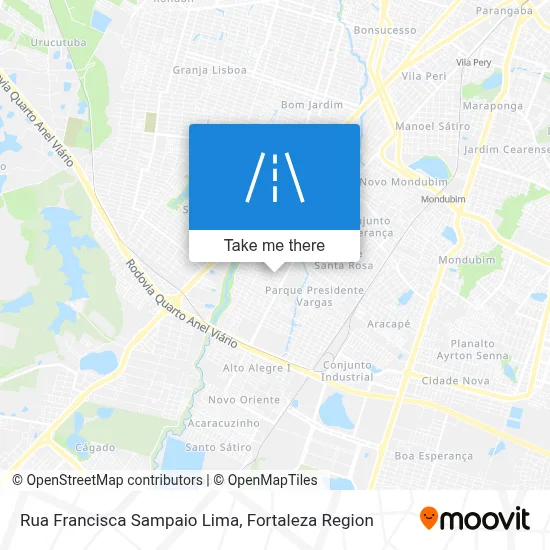 Rua Francisca Sampaio Lima map