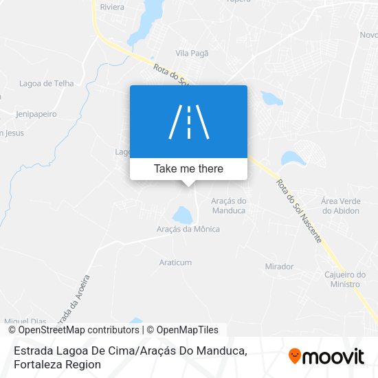 Estrada Lagoa De Cima / Araçás Do Manduca map