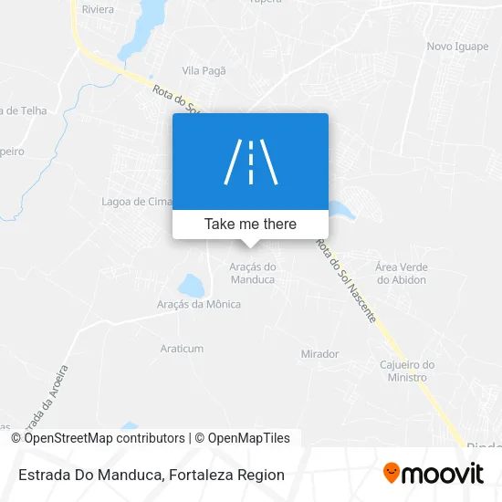 Estrada Do Manduca map