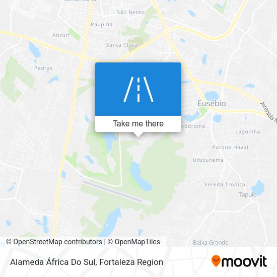Alameda África Do Sul map