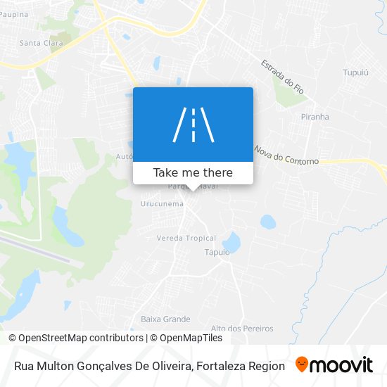 Mapa Rua Multon Gonçalves De Oliveira