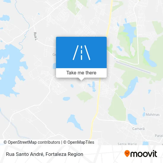 Rua Santo André map