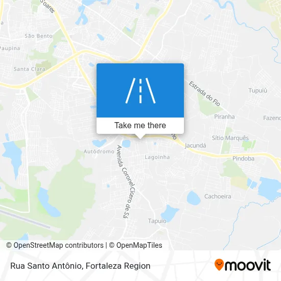 Rua Santo Antônio map