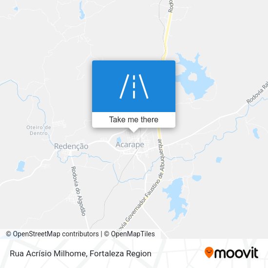 Rua Acrísio Milhome map