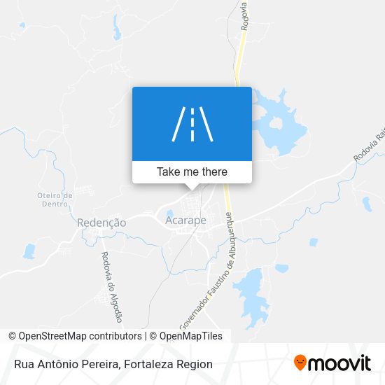 Rua Antônio Pereira map