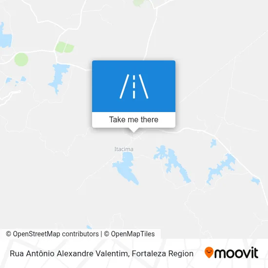 Rua Antônio Alexandre Valentim map
