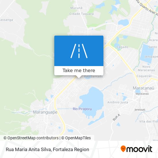 Mapa Rua Maria Anita Silva