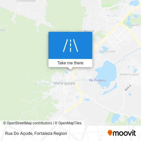 Rua Do Açude map