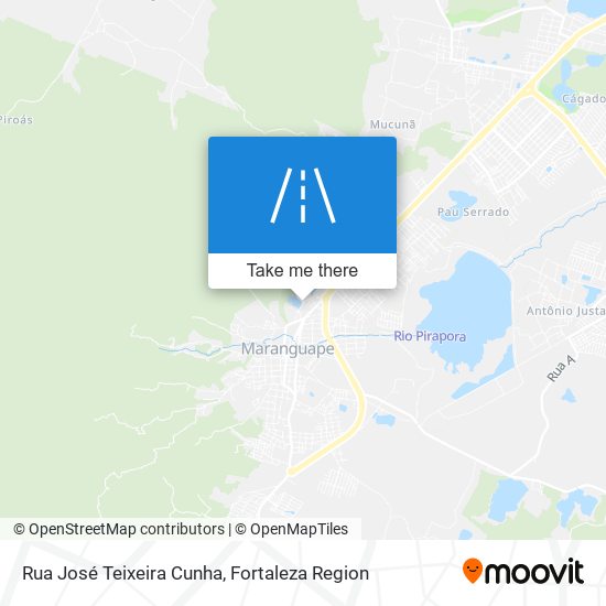 Mapa Rua José Teixeira Cunha