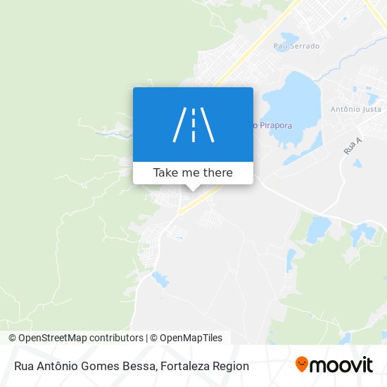 Mapa Rua Antônio Gomes Bessa