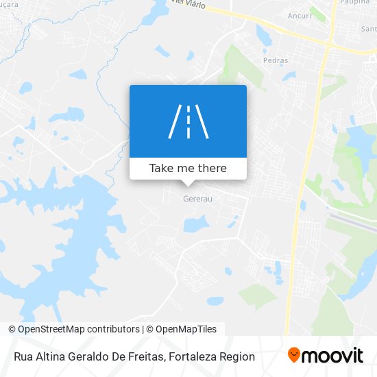 Mapa Rua Altina Geraldo De Freitas