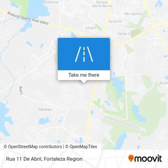Rua 11 De Abril map