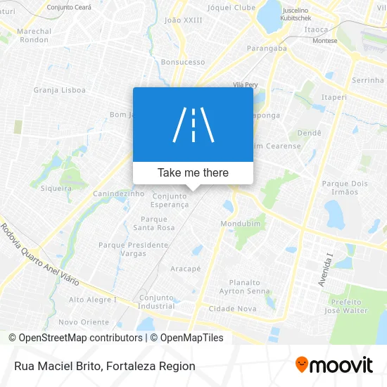 Rua Maciel Brito map