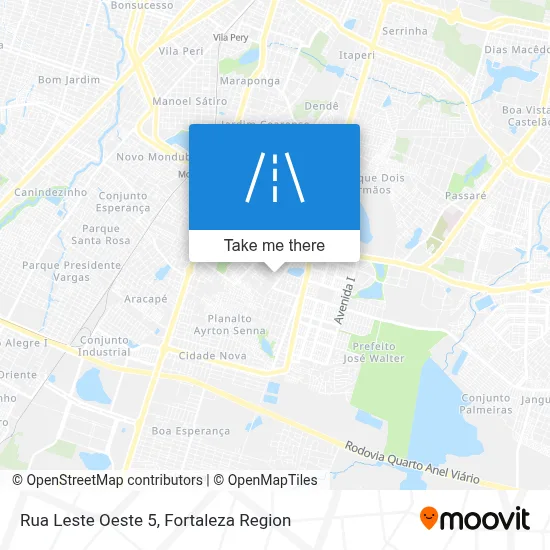 Rua Leste Oeste 5 map