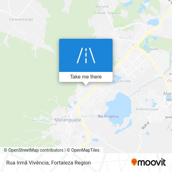 Rua Irmã Vivência map