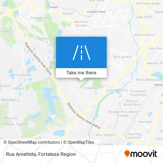 Rua Ametista map