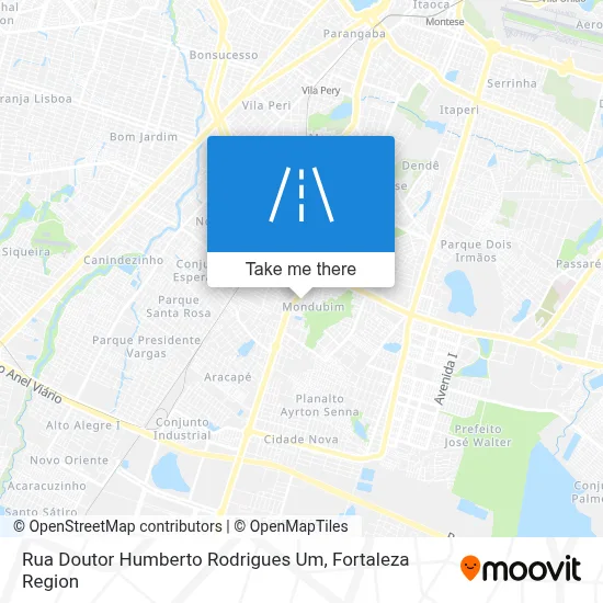 Rua Doutor Humberto Rodrigues Um map