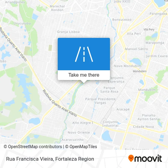 Rua Francisca Vieira map